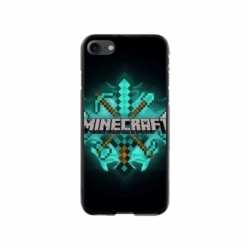 Husa personalizata tip carcasa HQPrint pentru Apple iPhone 8, model Minecraft 2, multicolor, S1D1M0126