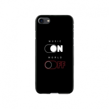 Husa personalizata tip carcasa HQPrint pentru Apple iPhone 8, model Phone On World Off, multicolor, S1D1M0131