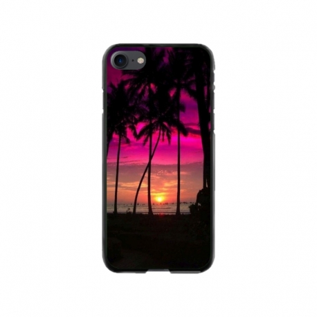 Husa personalizata tip carcasa HQPrint pentru Apple iPhone 8, model Beach View 1, multicolor, S1D1M0136