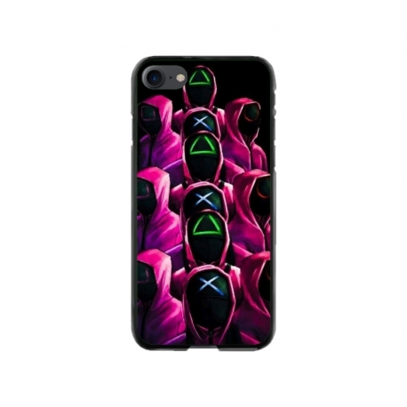 Husa personalizata tip carcasa HQPrint pentru Apple iPhone 8, model Squid Game 8, multicolor, S1D1M0180