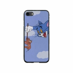 Husa personalizata tip carcasa HQPrint pentru Apple iPhone 8, model Tom and Jerry 1, multicolor, S1D1M0203