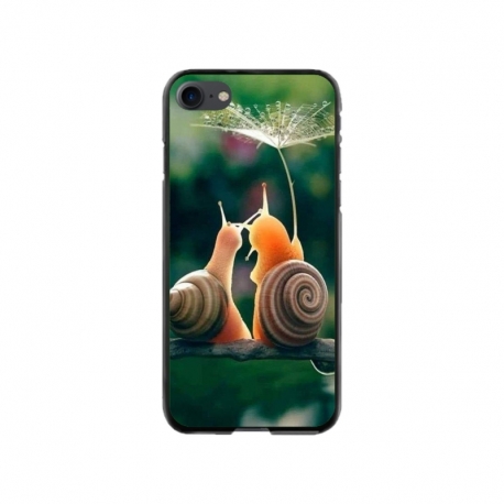 Husa personalizata tip carcasa HQPrint pentru Apple iPhone 8, model Snail, multicolor, S1D1M0231