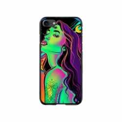Husa personalizata tip carcasa HQPrint pentru Apple iPhone 8, model Colorful Girl, multicolor, S1D1M0249