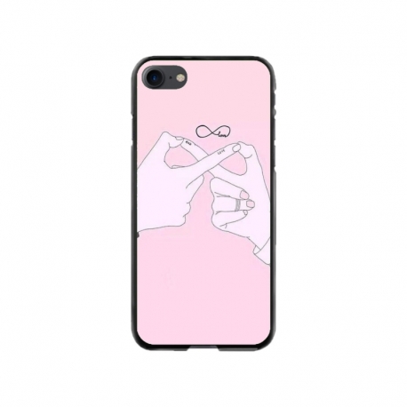Husa personalizata tip carcasa HQPrint pentru Apple iPhone 8, model Infinity Togeter, multicolor, S1D1M0251