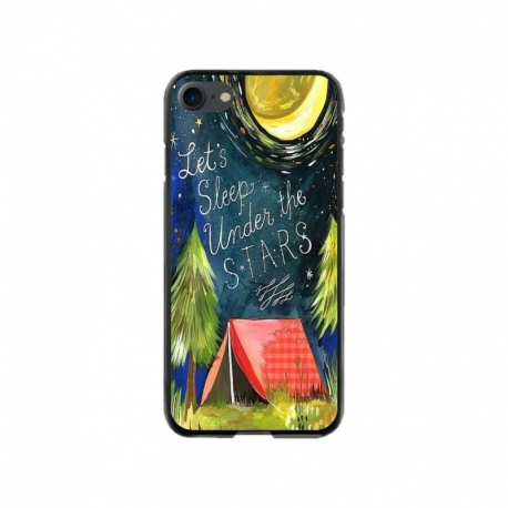 Husa personalizata tip carcasa HQPrint pentru Apple iPhone 8, model Lets sleep under the STARS, multicolor, S1D1M0268