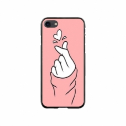 Husa personalizata tip carcasa HQPrint pentru Apple iPhone 8, model Heart Snap, multicolor, S1D1M0285