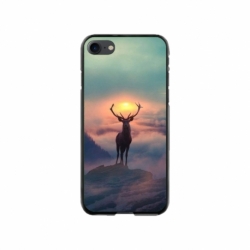 Husa personalizata tip carcasa HQPrint pentru Apple iPhone 8, model Antlers, multicolor, S1D1M0303
