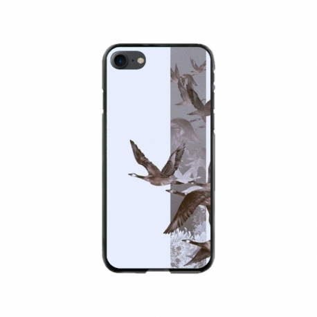 Husa personalizata tip carcasa HQPrint pentru Apple iPhone 8, model Birds, multicolor, S1D1M0314