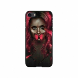 Husa personalizata tip carcasa HQPrint pentru Apple iPhone 8, model Butterfly Mouth 2, multicolor, S1D1M0352