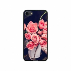 Husa personalizata tip carcasa HQPrint pentru Apple iPhone 8, model Flowers 22, multicolor, S1D1M0379