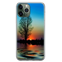 Husa personalizata tip carcasa HQPrint pentru Apple iPhone 11 Pro Max, model Apus, multicolor, S1D1M0006