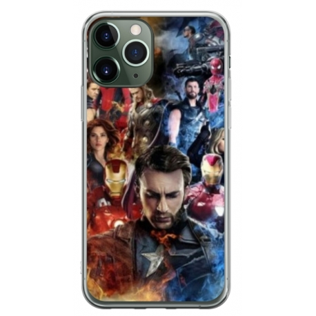 Husa personalizata tip carcasa HQPrint pentru Apple iPhone 11 Pro Max, model Avengers Endgame, multicolor, S1D1M0009