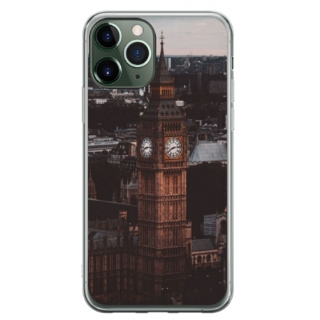Husa personalizata tip carcasa HQPrint pentru Apple iPhone 11 Pro Max, model Big Ben 2, multicolor, S1D1M0014