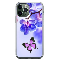 Husa personalizata tip carcasa HQPrint pentru Apple iPhone 11 Pro Max, model Butterfly 2, multicolor, S1D1M0029
