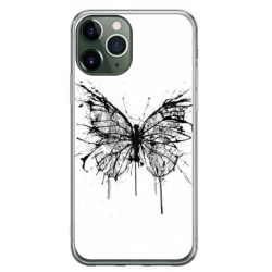 Husa personalizata tip carcasa HQPrint pentru Apple iPhone 11 Pro Max, model Butterfly 3, multicolor, S1D1M0030