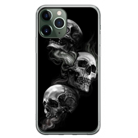 Husa personalizata tip carcasa HQPrint pentru Apple iPhone 11 Pro Max, model Skulls, multicolor, S1D1M0032