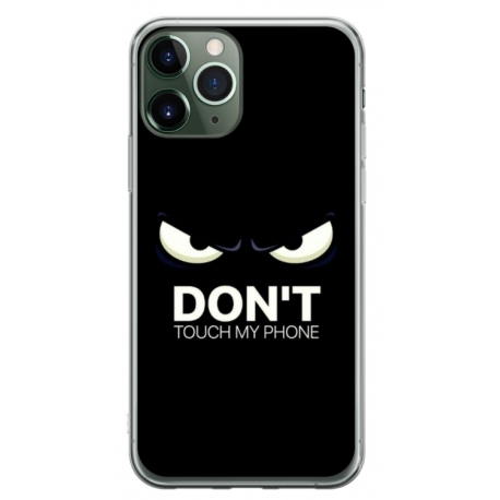 Husa personalizata tip carcasa HQPrint pentru Apple iPhone 11 Pro Max, model Dont touch my phone 1, multicolor, S1D1M0035