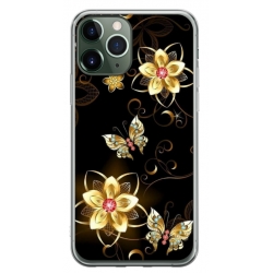 Husa personalizata tip carcasa HQPrint pentru Apple iPhone 11 Pro Max, model Butterfly 5, multicolor, S1D1M0042