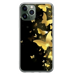 Husa personalizata tip carcasa HQPrint pentru Apple iPhone 11 Pro Max, model Butterfly 6, multicolor, S1D1M0045