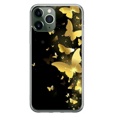 Husa personalizata tip carcasa HQPrint pentru Apple iPhone 11 Pro Max, model Butterfly 6, multicolor, S1D1M0045