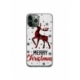 Husa personalizata tip carcasa HQPrint pentru Apple iPhone 11 Pro Max, model Merry Christmas Reindeer 1, multicolor, S1D1M0049