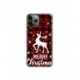 Husa personalizata tip carcasa HQPrint pentru Apple iPhone 11 Pro Max, model Merry Christmas Reindeer 2, multicolor, S1D1M0050