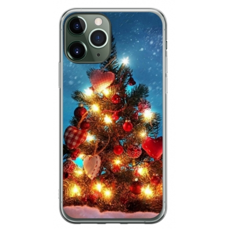 Husa personalizata tip carcasa HQPrint pentru Apple iPhone 11 Pro Max, model Christmas Tree 2, multicolor, S1D1M0058
