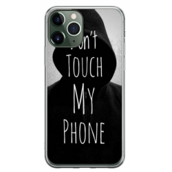 Husa personalizata tip carcasa HQPrint pentru Apple iPhone 11 Pro Max, model Dont touch my phone 2, multicolor, S1D1M0065