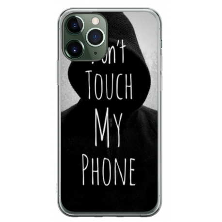 Husa personalizata tip carcasa HQPrint pentru Apple iPhone 11 Pro Max, model Dont touch my phone 2, multicolor, S1D1M0065