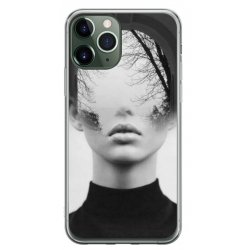 Husa personalizata tip carcasa HQPrint pentru Apple iPhone 11 Pro Max, model Abstract Lady, multicolor, S1D1M0066