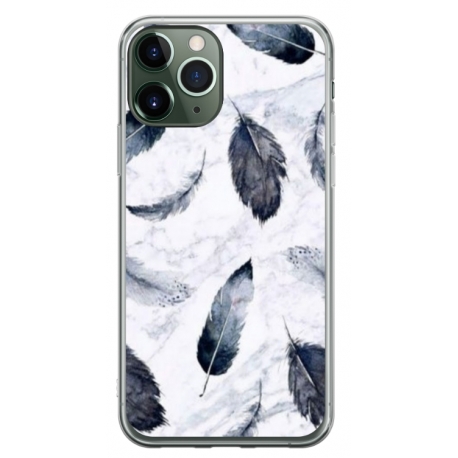 Husa personalizata tip carcasa HQPrint pentru Apple iPhone 11 Pro Max, model Leaf Design 2, multicolor, S1D1M0071
