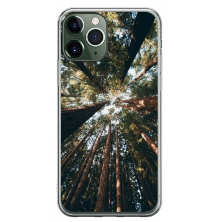 Husa personalizata tip carcasa HQPrint pentru Apple iPhone 11 Pro Max, model Tree perspective, multicolor, S1D1M0079