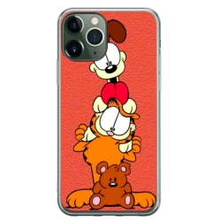 Husa personalizata tip carcasa HQPrint pentru Apple iPhone 11 Pro Max, model Garfield, multicolor, S1D1M0085