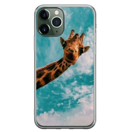Husa personalizata tip carcasa HQPrint pentru Apple iPhone 11 Pro Max, model Giraffe 2, multicolor, S1D1M0096