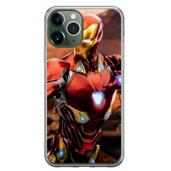 Husa personalizata tip carcasa HQPrint pentru Apple iPhone 11 Pro Max, model Iron Man 1, multicolor, S1D1M0102