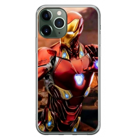 Husa personalizata tip carcasa HQPrint pentru Apple iPhone 11 Pro Max, model Iron Man 1, multicolor, S1D1M0102