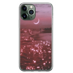 Husa personalizata tip carcasa HQPrint pentru Apple iPhone 11 Pro Max, model Pink Sky, multicolor, S1D1M0129