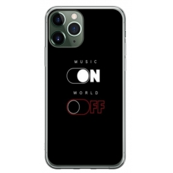 Husa personalizata tip carcasa HQPrint pentru Apple iPhone 11 Pro Max, model Phone On World Off, multicolor, S1D1M0131