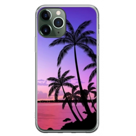 Husa personalizata tip carcasa HQPrint pentru Apple iPhone 11 Pro Max, model Beach View 2, multicolor, S1D1M0137