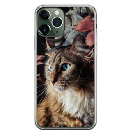Husa personalizata tip carcasa HQPrint pentru Apple iPhone 11 Pro Max, model Cat 1, multicolor, S1D1M0143