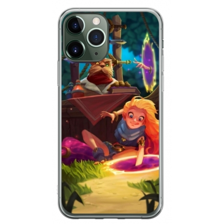 Husa personalizata tip carcasa HQPrint pentru Apple iPhone 11 Pro Max, model Tangled, multicolor, S1D1M0150
