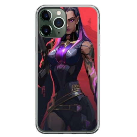 Husa personalizata tip carcasa HQPrint pentru Apple iPhone 11 Pro Max, model Valorant, multicolor, S1D1M0157