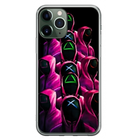 Husa personalizata tip carcasa HQPrint pentru Apple iPhone 11 Pro Max, model Squid Game 8, multicolor, S1D1M0180