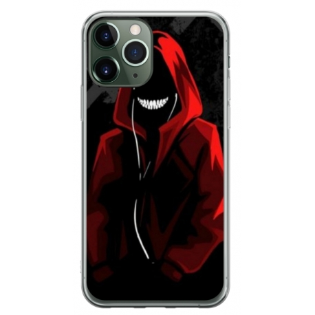 Husa personalizata tip carcasa HQPrint pentru Apple iPhone 11 Pro Max, model Evil Hoodie Man, multicolor, S1D1M0197
