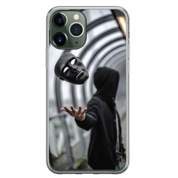 Husa personalizata tip carcasa HQPrint pentru Apple iPhone 11 Pro Max, model Mask, multicolor, S1D1M0199