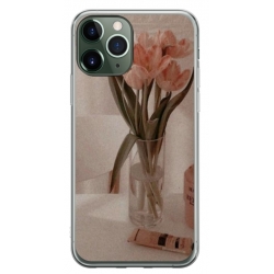 Husa personalizata tip carcasa HQPrint pentru Apple iPhone 11 Pro Max, model Flowers 14, multicolor, S1D1M0208