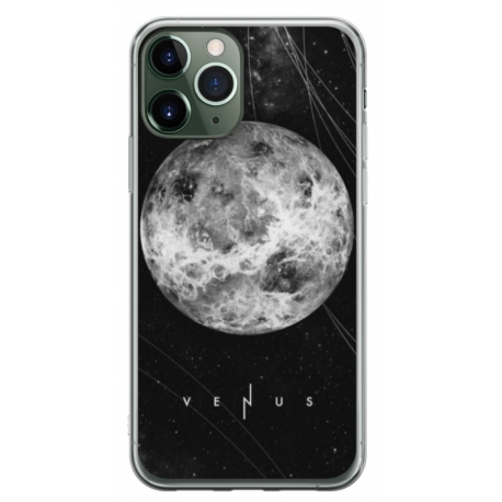 Husa personalizata tip carcasa HQPrint pentru Apple iPhone 11 Pro Max, model Moon, multicolor, S1D1M0212