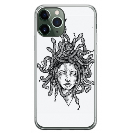 Husa personalizata tip carcasa HQPrint pentru Apple iPhone 11 Pro Max, model Medusa 2, multicolor, S1D1M0230