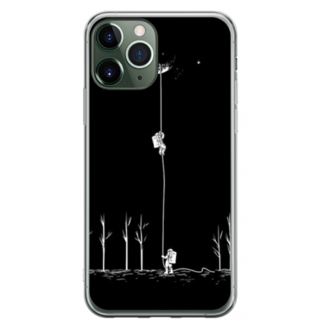 Husa personalizata tip carcasa HQPrint pentru Apple iPhone 11 Pro Max, model Climbing to the Moon, multicolor, S1D1M0233