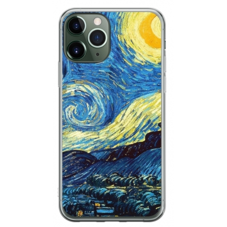 Husa personalizata tip carcasa HQPrint pentru Apple iPhone 11 Pro Max, model Van Gogh, multicolor, S1D1M0238